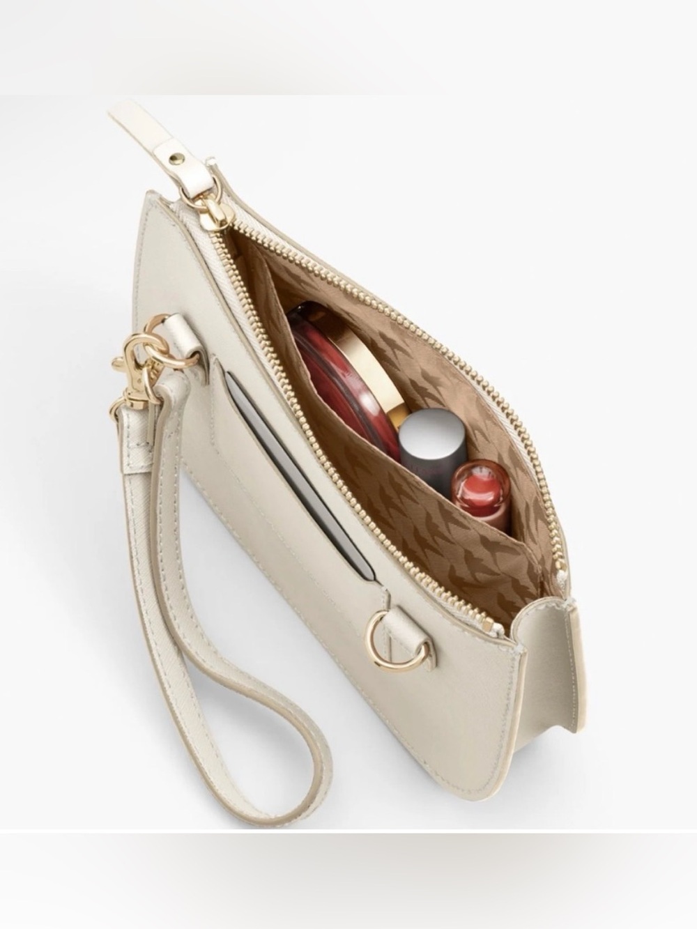 LO & SONS Cream Napa leather Waverly 2 Large convertible Crossbody/belt bag - Picture 2 of 12